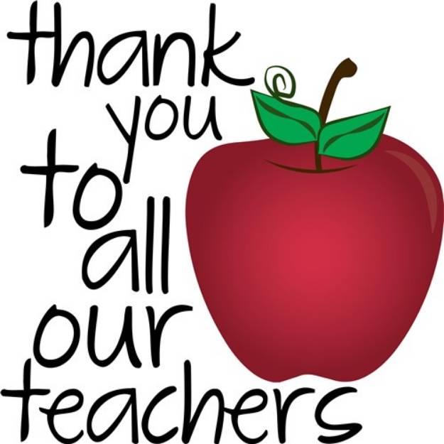 Picture of Thank You Teacher SVG File