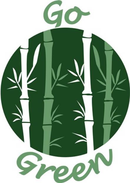 Picture of Go Green Bamboo SVG File
