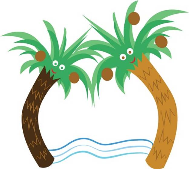 Picture of Palm Trees SVG File