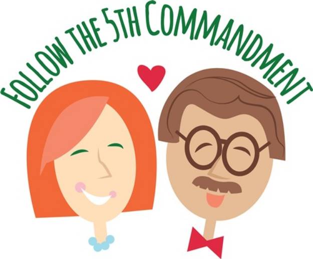 Picture of 5th Commandment SVG File