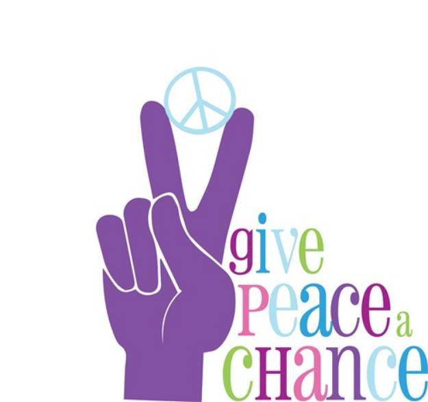 Picture of Give Peace A Chance SVG File