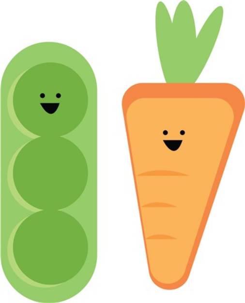 Picture of Carrots & Peas SVG File