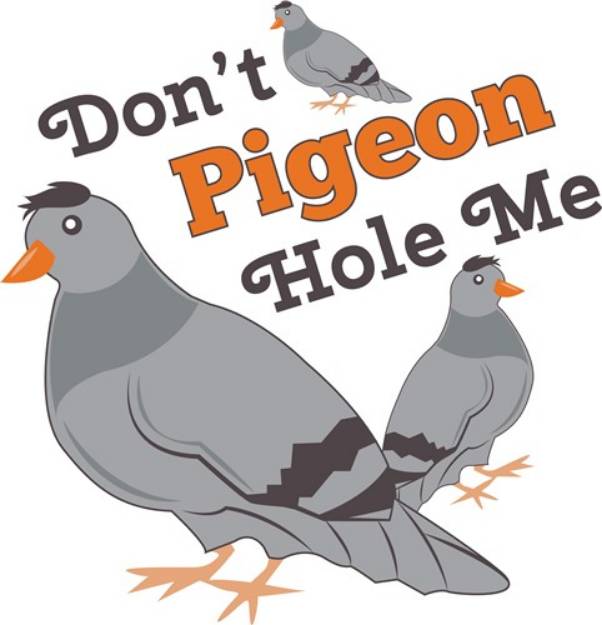 Picture of Pigeon Hole Me SVG File