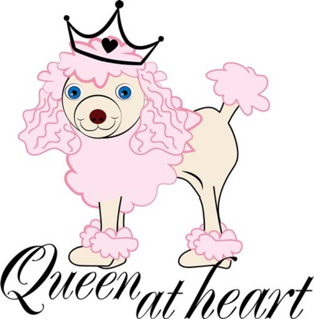 Picture of Queen At Heart SVG File