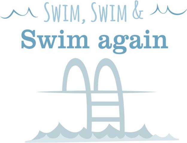 Picture of Swim Again SVG File