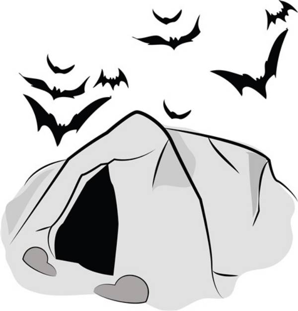 Picture of Bat Cave SVG File