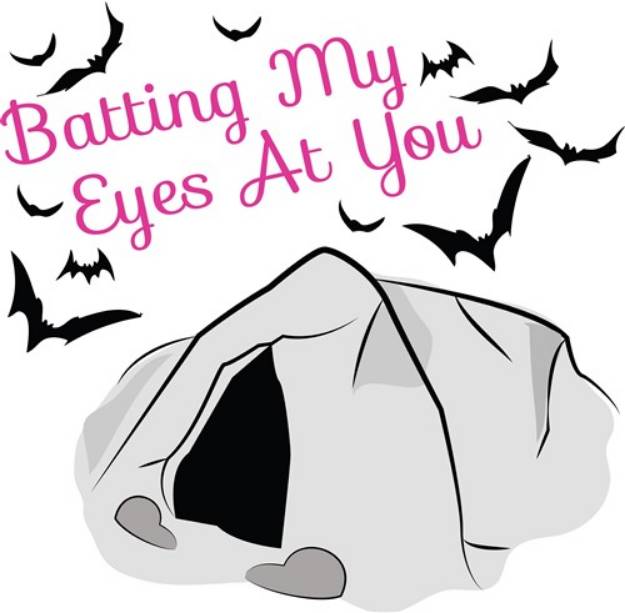 Picture of Batting My Eyes SVG File