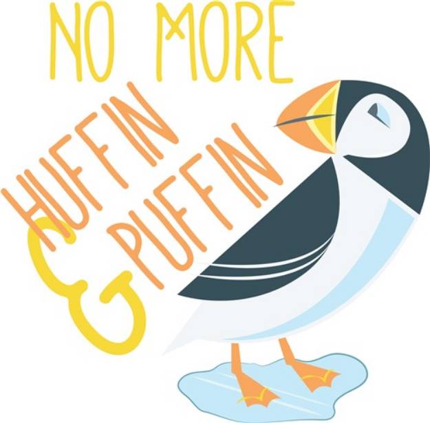 Picture of Huffin Puffin SVG File