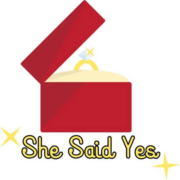 Picture of She Said Yes SVG File