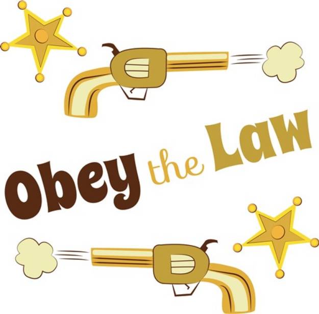 Picture of Obey The Law SVG File