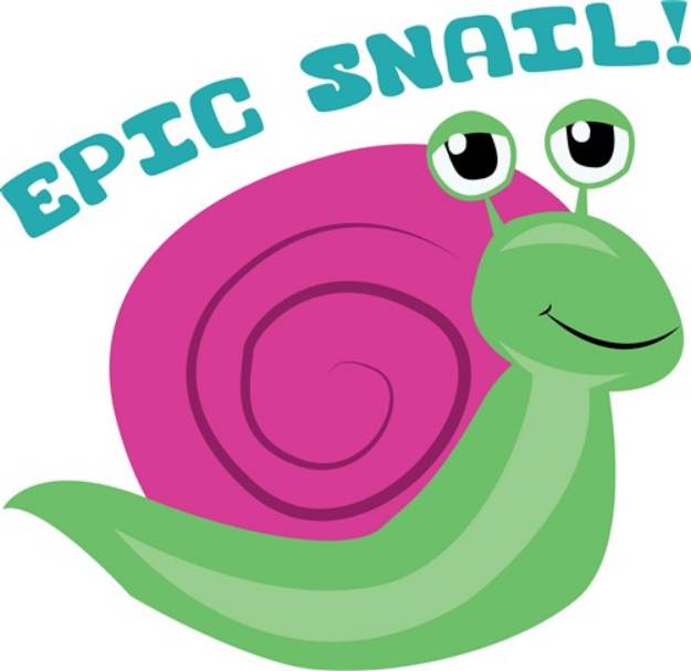 Picture of Epic Snail SVG File