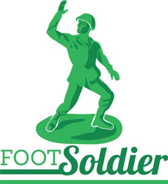 Picture of Foot Soldier SVG File