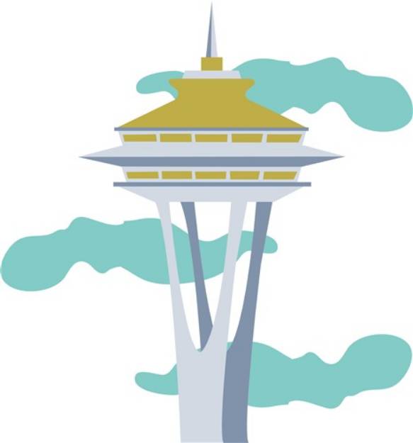 Picture of Space Needle SVG File