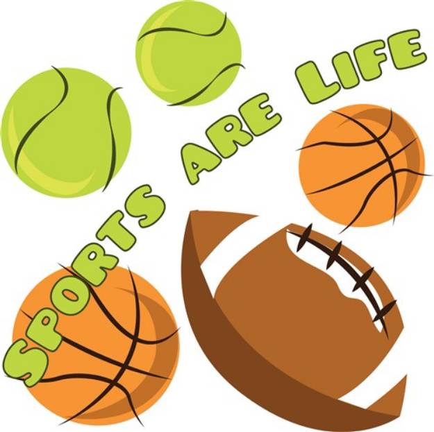 Picture of Sports Are Life SVG File