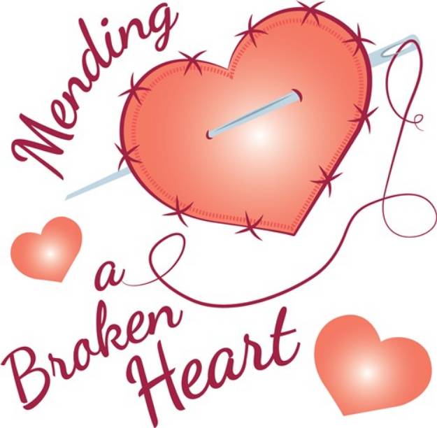 Picture of Mending Broken Heart SVG File