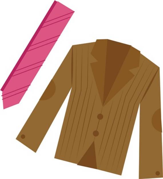 Picture of Suit & Tie SVG File