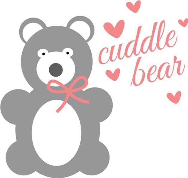 Picture of Cuddle Bear SVG File