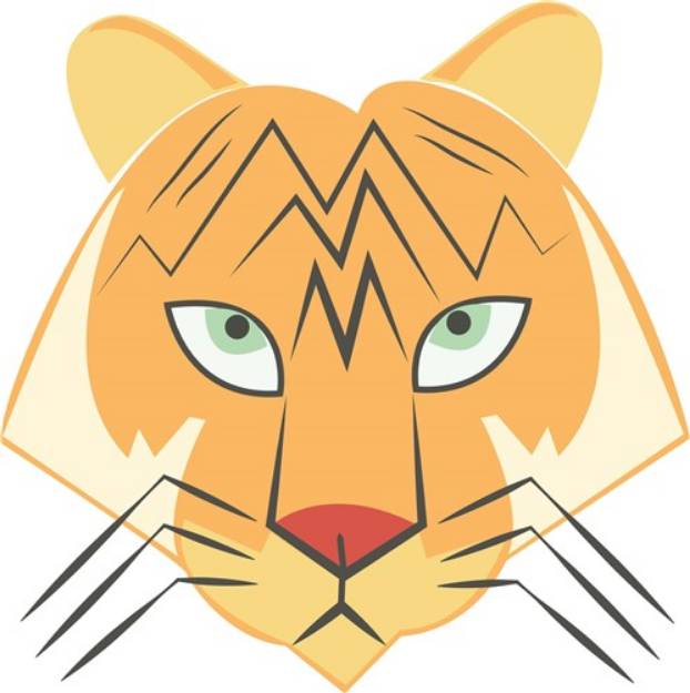 Picture of Tiger Face SVG File