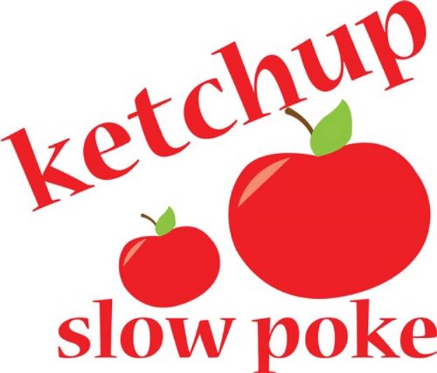 Picture of Ketchup Slow Poke SVG File