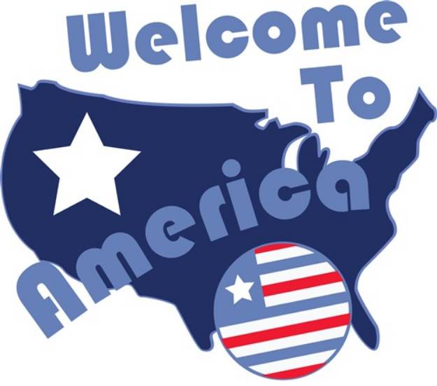 Picture of Welcome To America SVG File