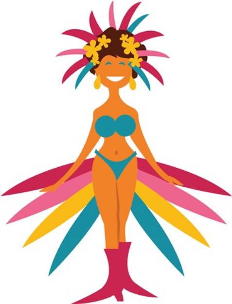 Picture of Carnival Woman SVG File