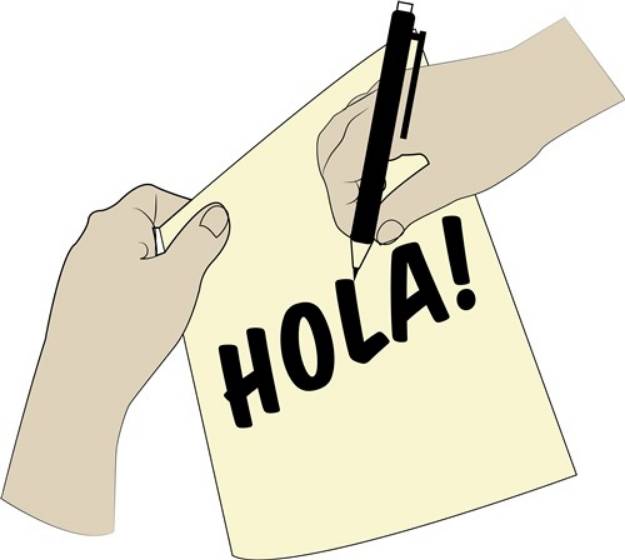 Picture of Hola SVG File