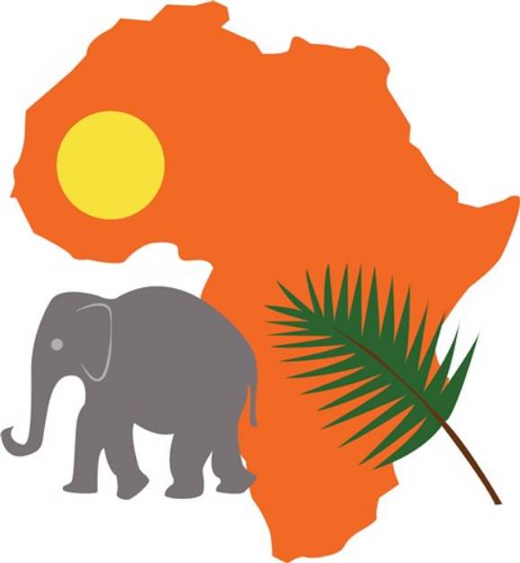 Picture of African Continent SVG File