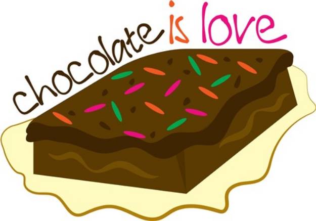 Picture of Chocolate Is Love SVG File