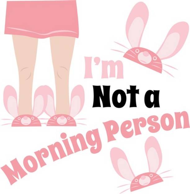 Picture of Not Morning Person SVG File