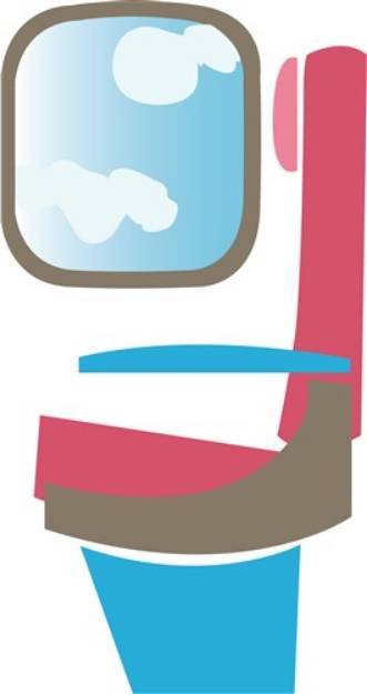 Picture of Airplane Seat SVG File