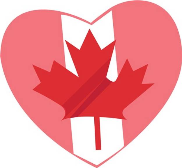 Picture of Canadian Heart SVG File