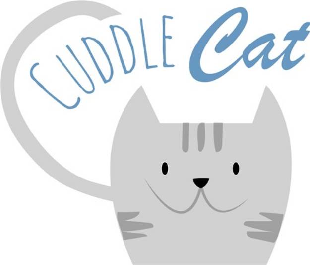 Picture of Cuddle Cat SVG File