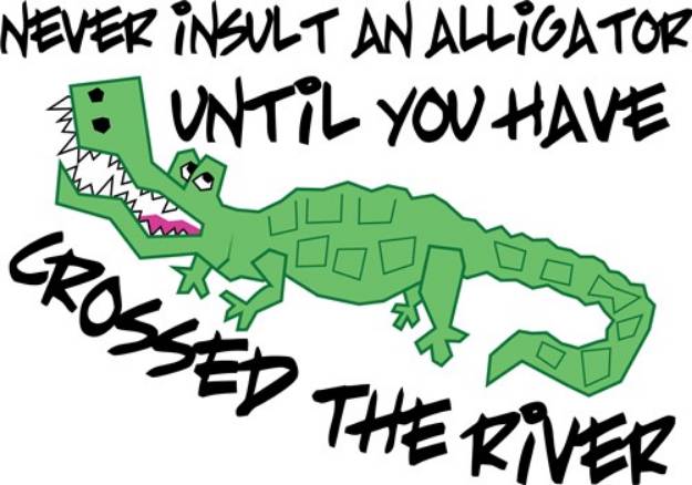 Picture of Insult Alligator SVG File