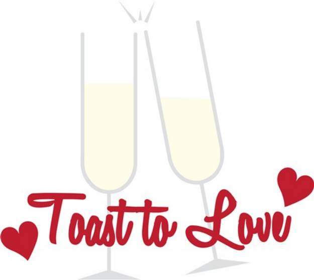 Picture of Toast To Love SVG File