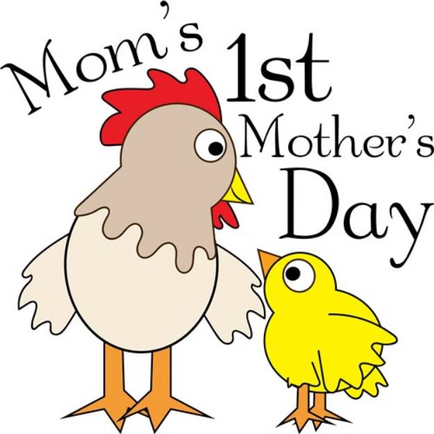 Picture of 1st Mothers Day SVG File