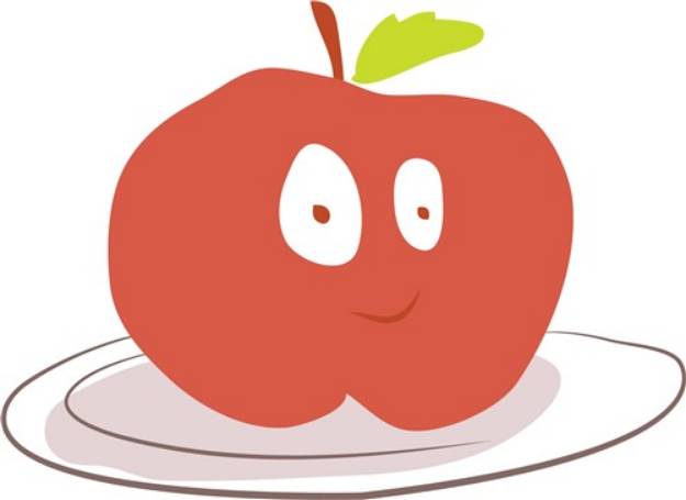 Picture of Funny Apple SVG File