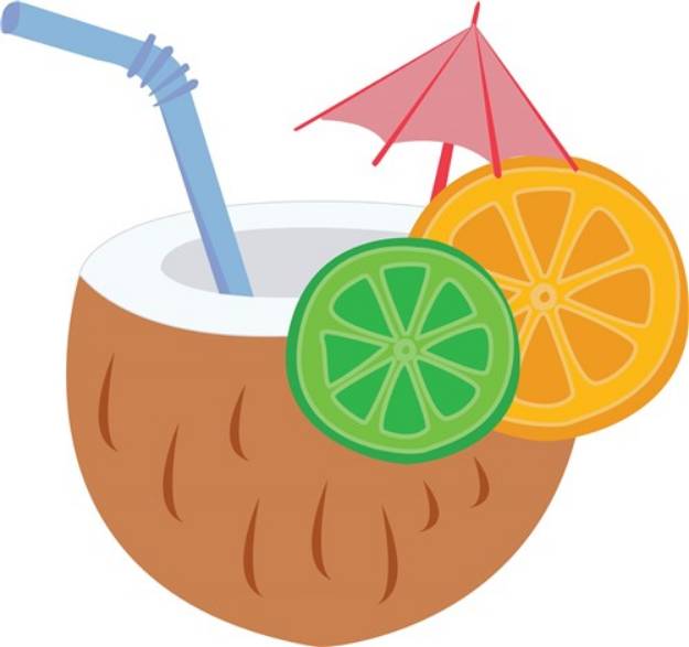 Picture of Tropical Drink SVG File