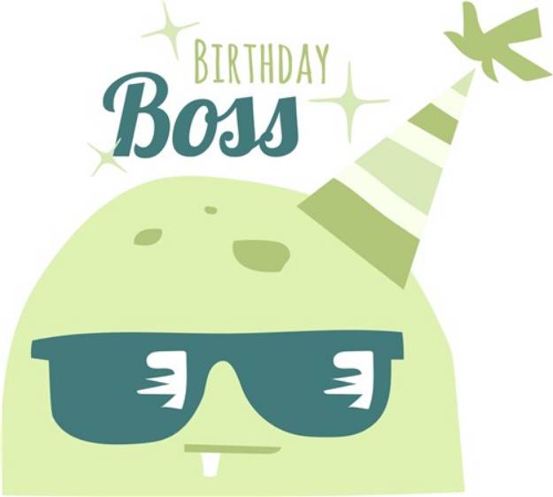 Picture of Birthday Boss SVG File