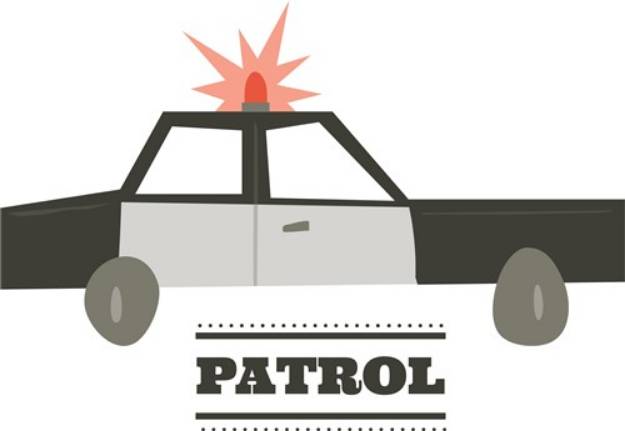 Picture of Patrol Car SVG File