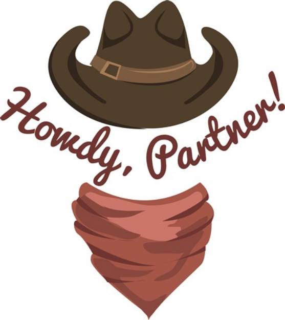 Picture of Howdy Partner SVG File