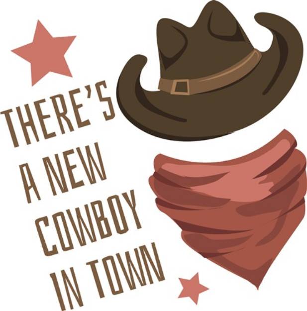 Picture of Cowboy In Town SVG File
