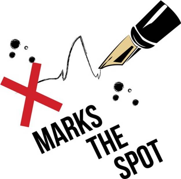 Picture of Marks The Spot SVG File