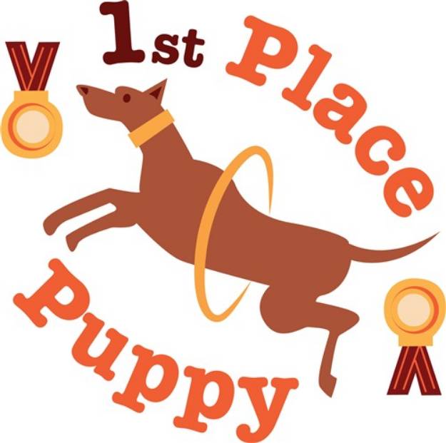 Picture of 1st Place Puppy SVG File