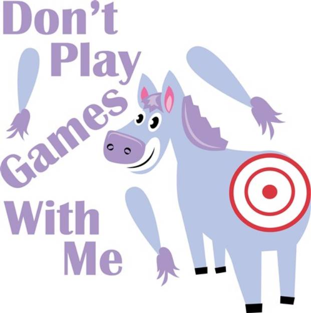 Picture of Dont Play Games SVG File