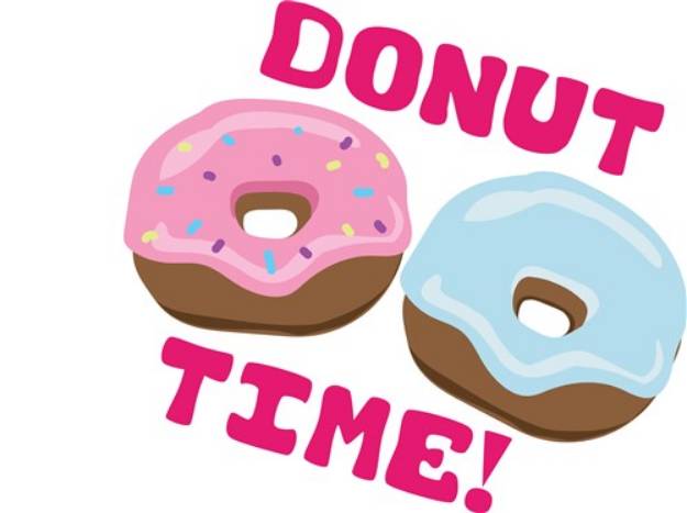 Picture of Donut Time SVG File