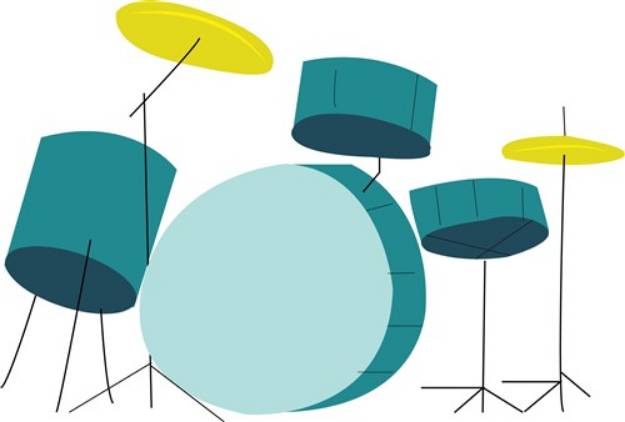 Picture of Drum Set SVG File