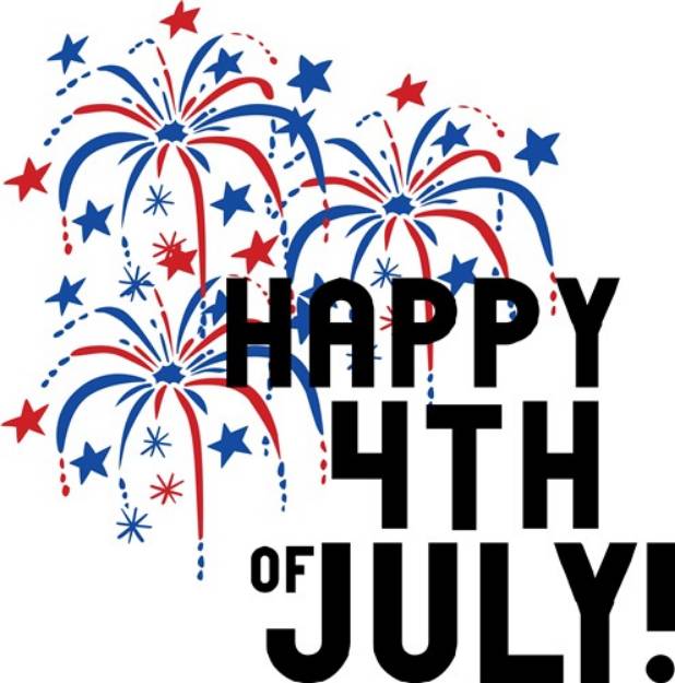 Picture of Happy  4th of July SVG File