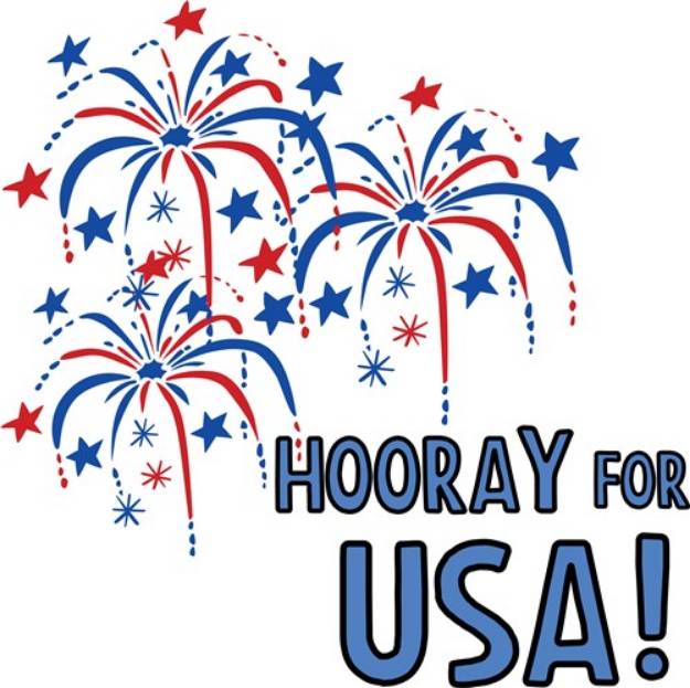 Picture of Hooray For USA SVG File