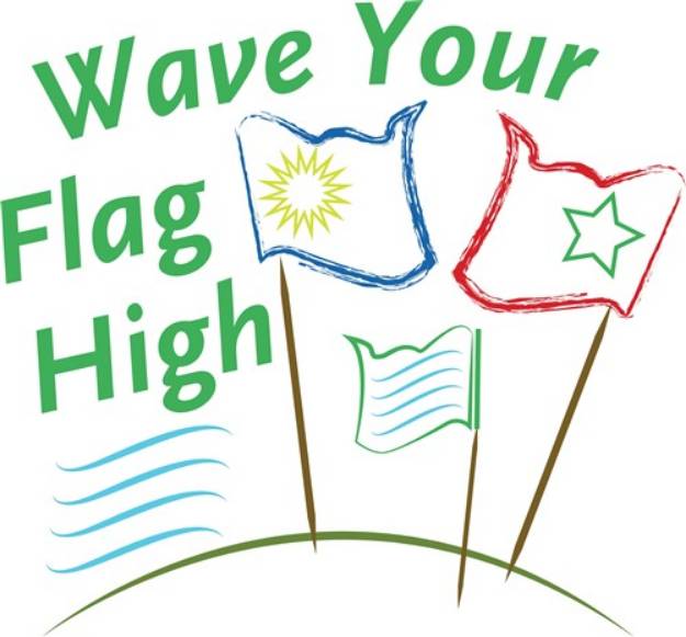 Picture of Wave Your Flag SVG File