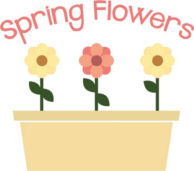 Picture of Spring Flowers SVG File